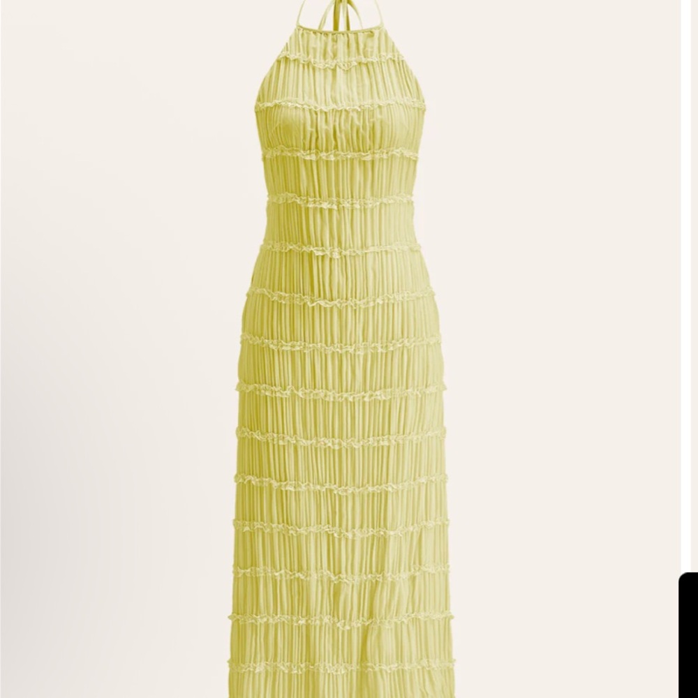 Commense Lemon Backless Halter Dress NWT sold out XS!